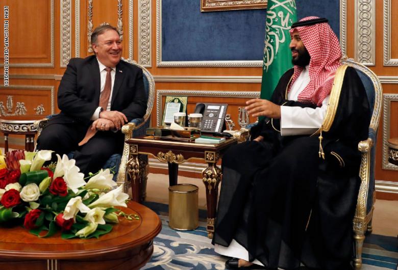 ولي العهد السعودي ووزير الخارجية الأمريكي ولي العهد السعودي ووزير الخارجية الأمريكي
