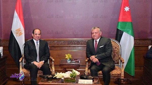 الرئيس السيسى والملك عبد الله ملك الأردن