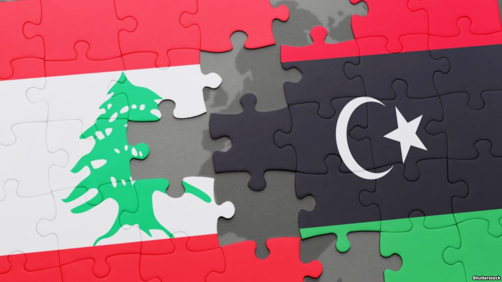 علم ليبيا ولبنان علم ليبيا ولبنان