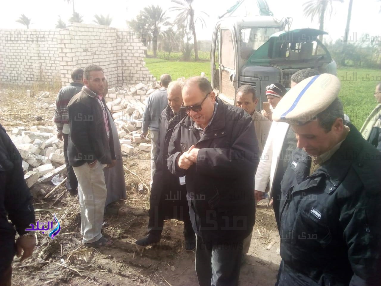 أعمال الحملات المكبرة لإزالة كافة التعديات على الأراضي الزرا