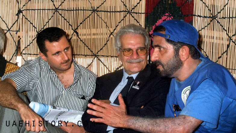 بن راشد والشريف والأسد في تدمر