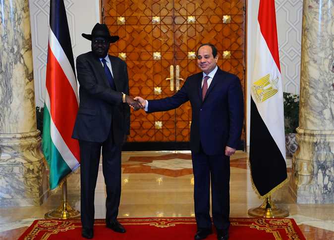 الرئيس السيسي مع رئيس جنوب السودان الرئيس السيسي مع رئيس جنوب السودان