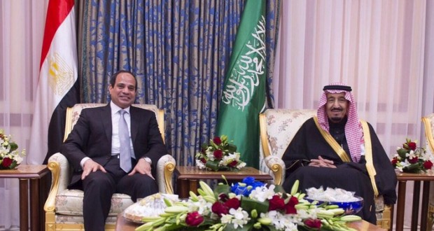 الرئيس عبد الفتاح السيسي والملك سلمان بن عبد العزيز الرئيس عبد الفتاح السيسي والملك سلمان بن عبد العزيز