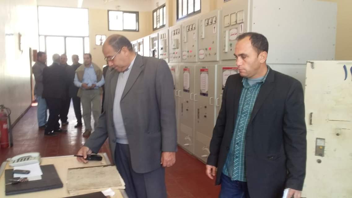 رئيس بلطيم يتفقد لوحة توزيع غرب المدينة