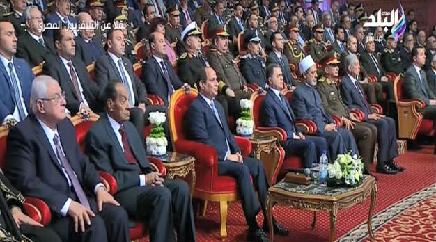 الرئيس عبد الفتاح السيسي باحتفالية عيد الشرطة الـ67 