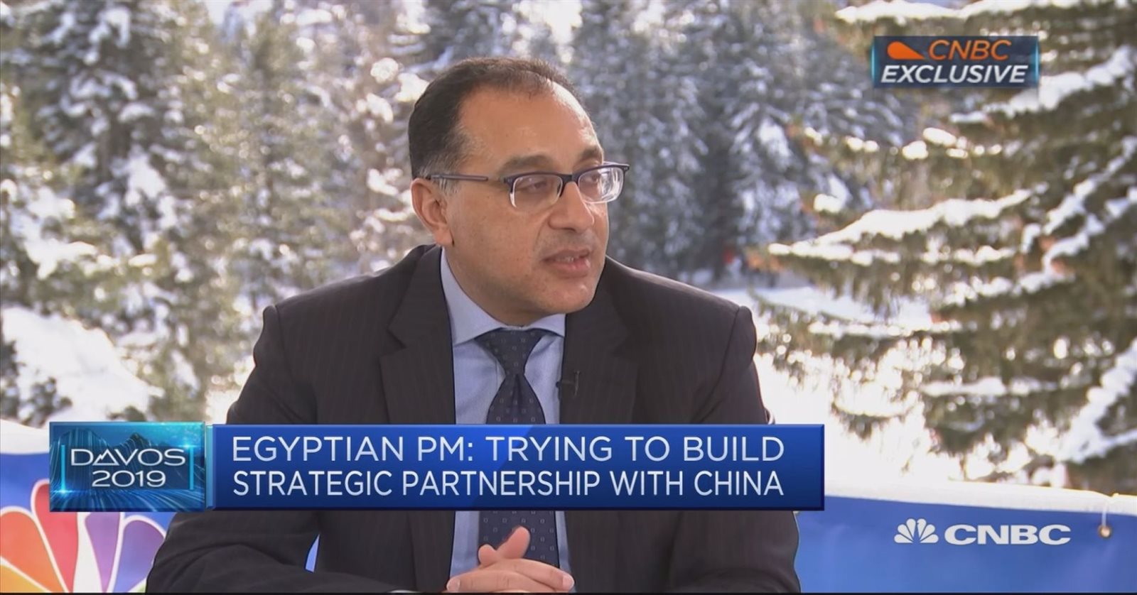رئيس الوزراء مصطفى مدبولي في حوار مع CNBC