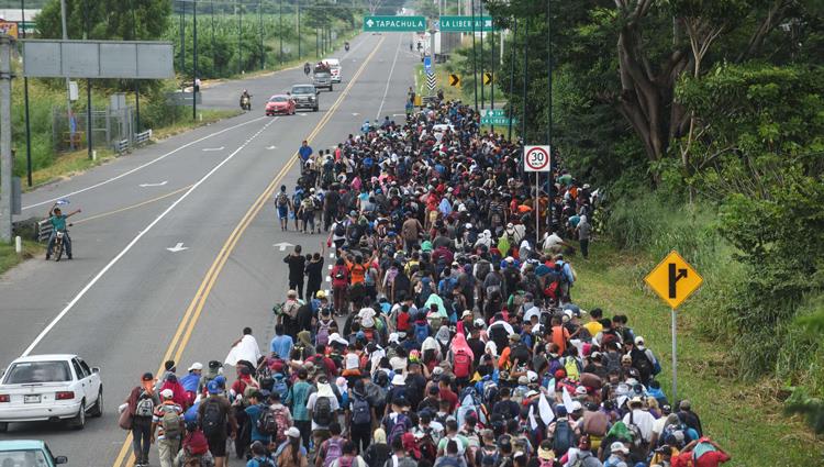 قافلة مهاجرين إلى الولايات المتحدة