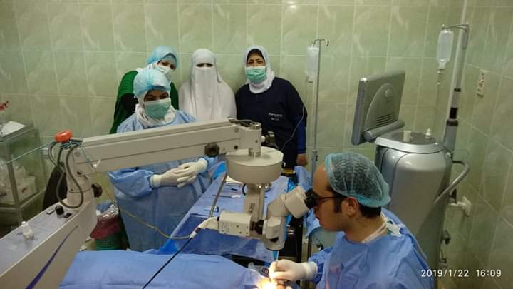 اجراء 300 عملية جراحية في مستشفي الرمد