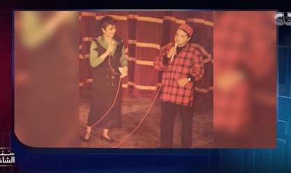 الإعلامية منى الشاذلي مع محمد هنيدي