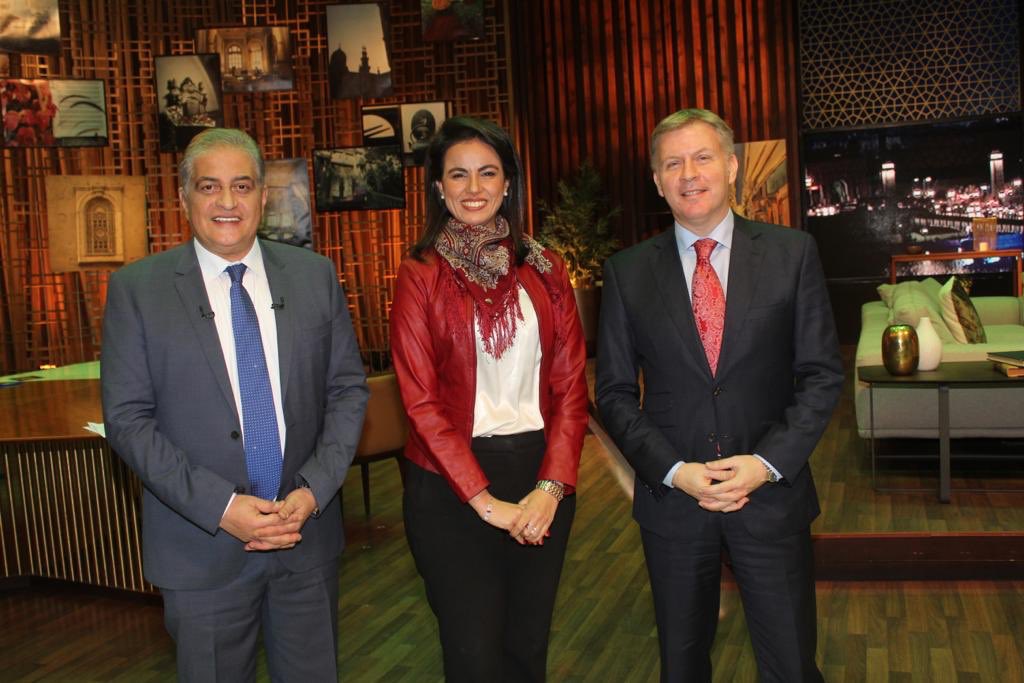 سفير كندا والإعلامي أسامة كمال ومريان عازر سفير كندا والإعلامي أسامة كمال ومريان عازر