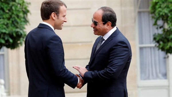 السيسي و ماكرون السيسي و ماكرون