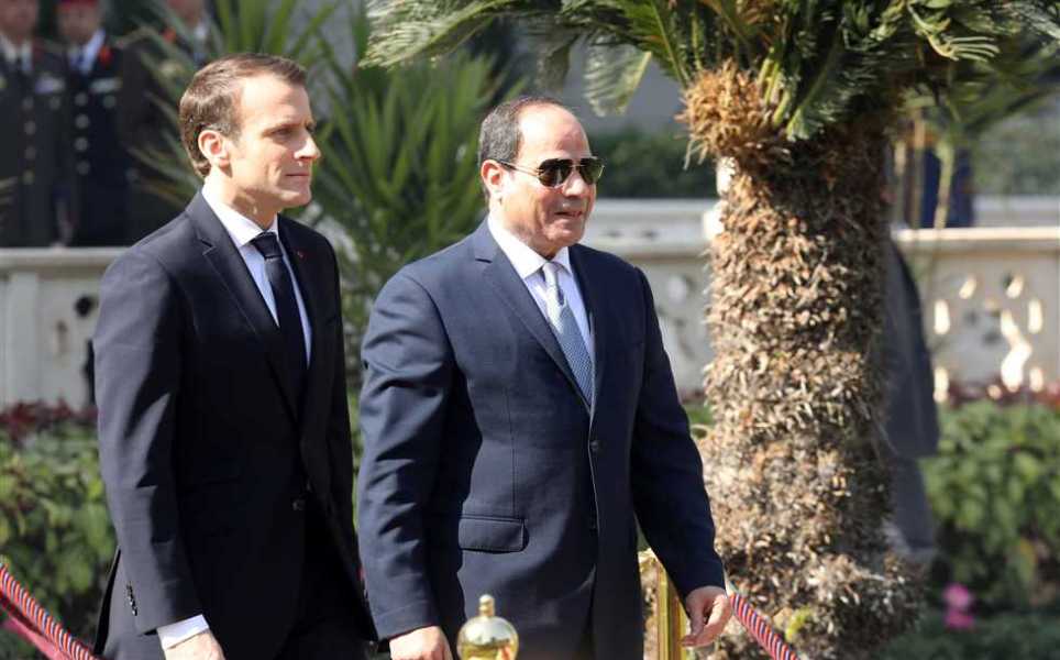 الرئيس السيسي ونظيره الفرنسي 