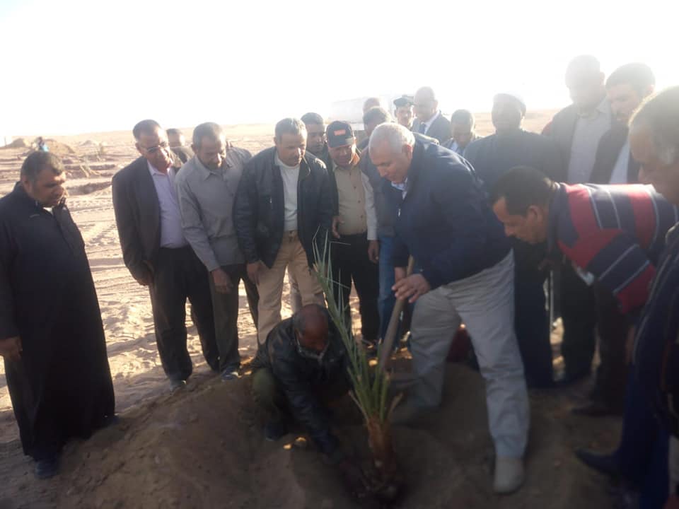 محافظ الوادي الجديد يفتتح مزرعة للنخيل بباريس