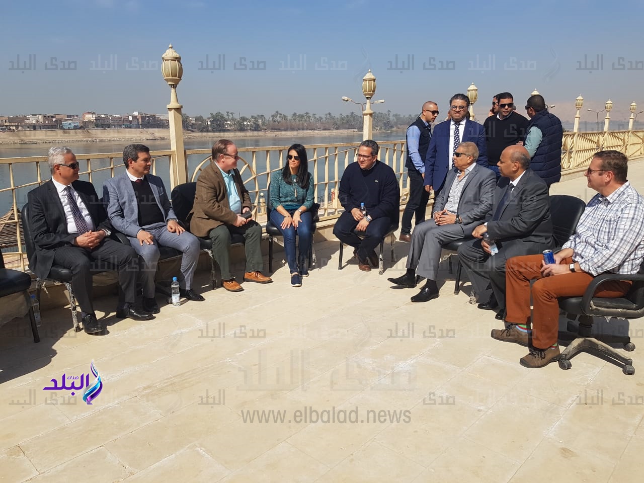 وزير الاثار والسياحة وعدد من السفراء الى تونا الجبل بملوى وزير الاثار والسياحة وعدد من السفراء الى تونا الجبل بملوى