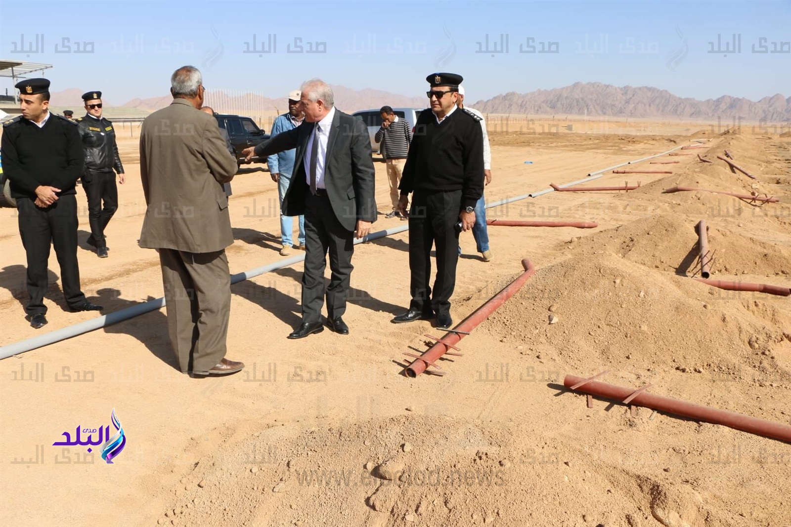 " "فودة" يتفقد اعمال انشاء مضمار الهجن بشرم الشيخ 