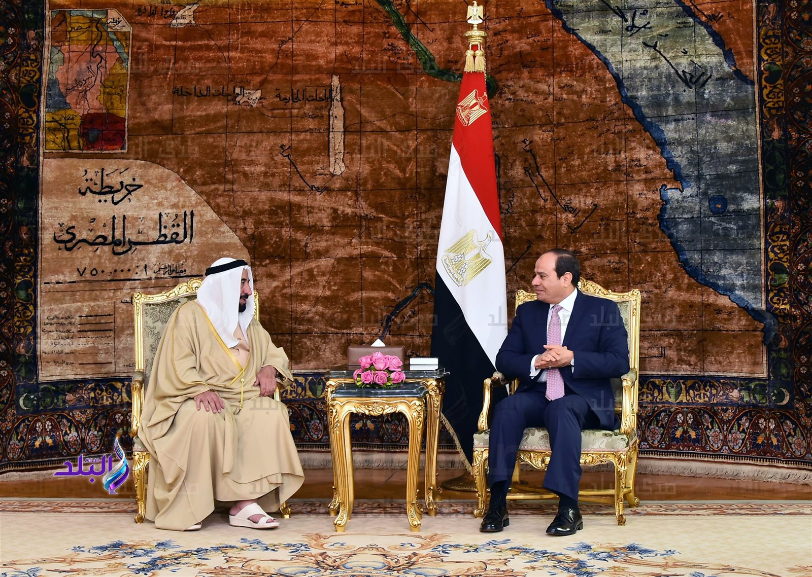 الرئيس السيسي وحاكم الشارقة الرئيس السيسي وحاكم الشارقة