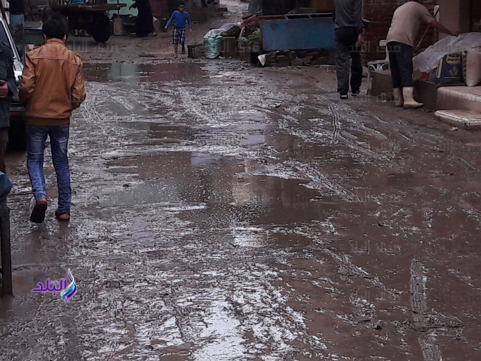 أمطار غزيرة على قرى ومدن الدقهلية تصاحبها رياح شديدة
