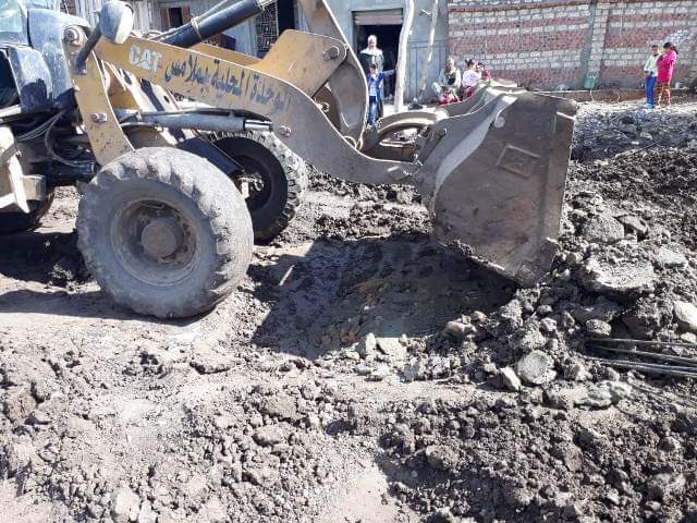 إزالة ١٥٤حالة تعد على الزراعات وأملاك الدولة بالشرقية