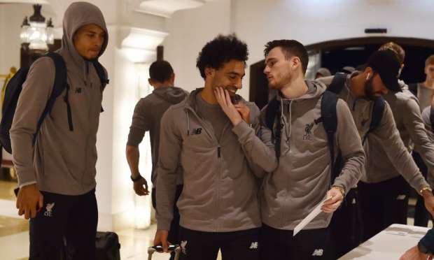 وصول فريق ليفربول لإسبانيا وصول فريق ليفربول لإسبانيا