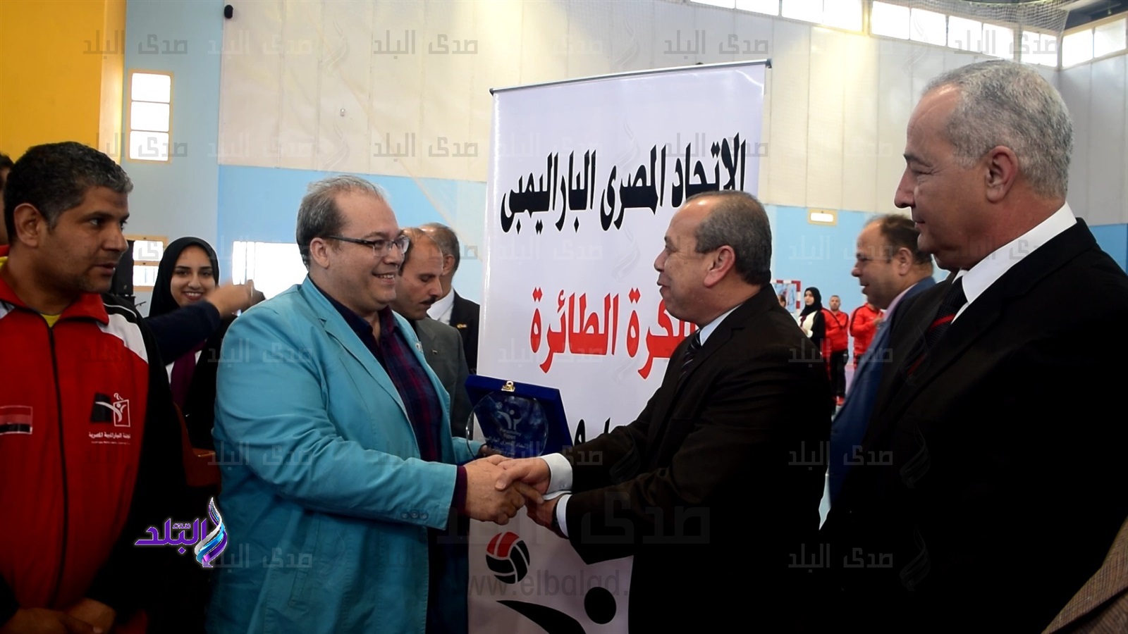 محافظ كفر الشيخ يفتتح بطولة الجمهورية للكرة الطائرة جلوس