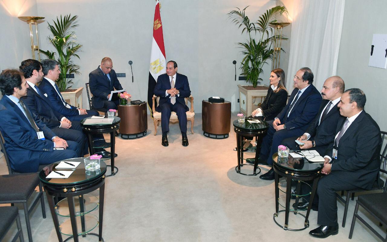 الرئيس السيسي ورئيس مجلس إدارة شركة بي ام دبليو الرئيس السيسي ورئيس مجلس إدارة شركة بي ام دبليو