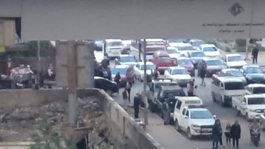 صورة من موقع الحادث صورة من موقع الحادث