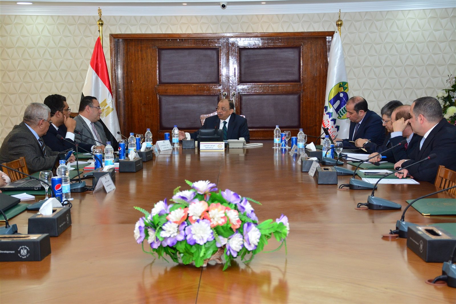 لقاء شعراوى ومحافظ الاسكندرية