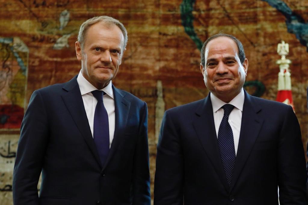 الرئيس عبد الفتاح السيسي ورئيس المجلس الأوروبي دونالد توسك الرئيس عبد الفتاح السيسي ورئيس المجلس الأوروبي دونالد توسك