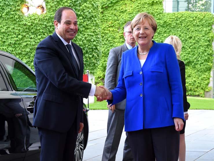 الرئيس عبدالفتاح السيسي والمستشارة الألمانية أنجيلا ميركل الرئيس عبدالفتاح السيسي والمستشارة الألمانية أنجيلا ميركل