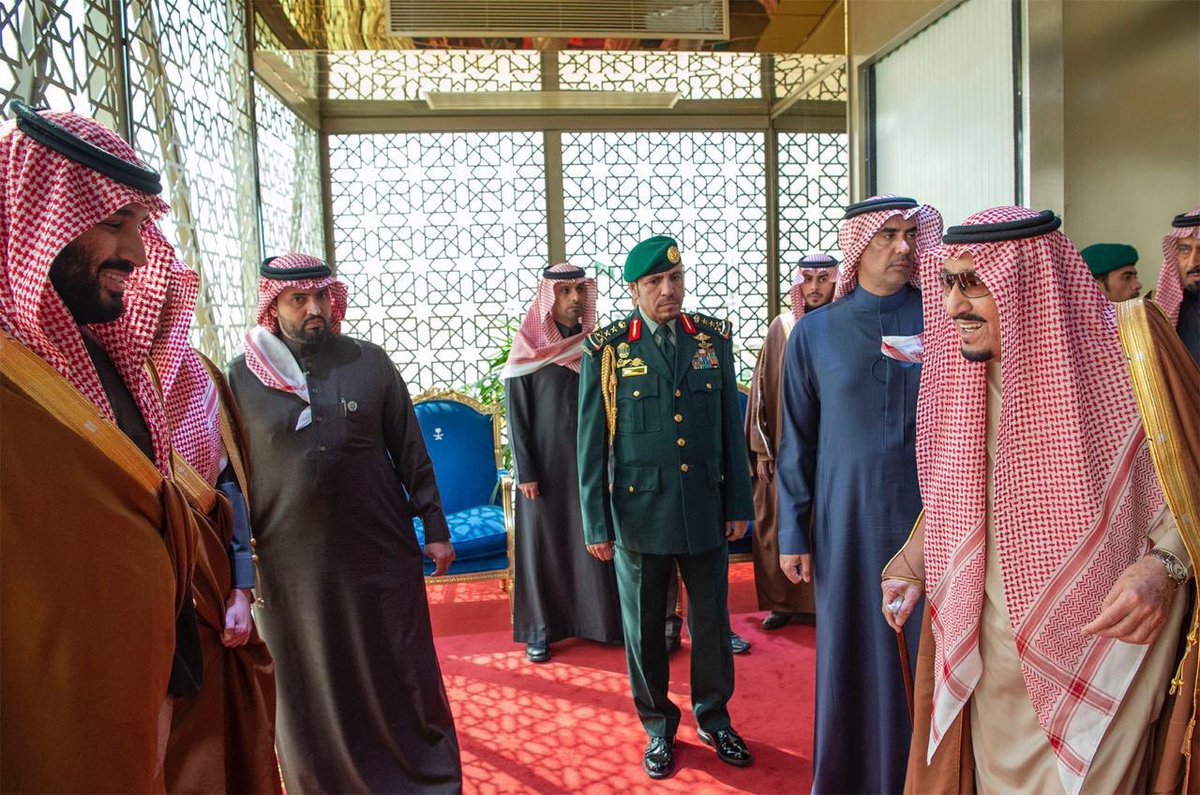ولي العهد السعودي يودع الملك سلمان