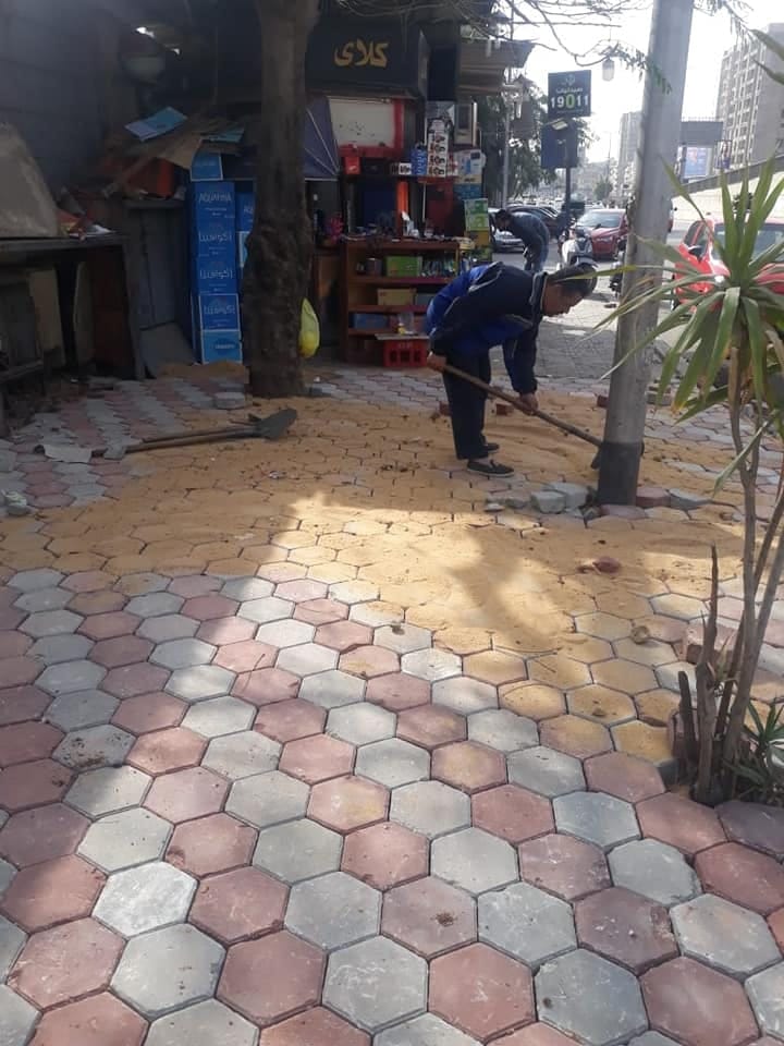 الجيزة تنتهي من تطوير وتجميل ميدان سفنكس بالعجوزة