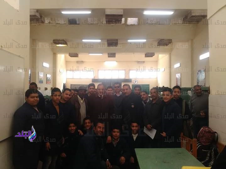 النيلي يتفقد سير الدراسة بمدرسة مطروح الميكانيكية