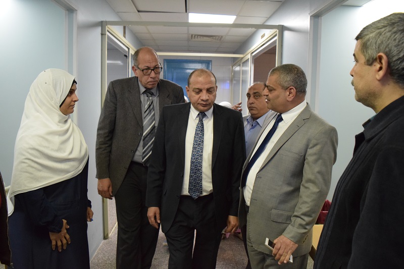 انتظام سير العمل بالمستشفى الجامعي ببني سويف ولا توجد خسائر انتظام سير العمل بالمستشفى الجامعي ببني سويف ولا توجد خسائر