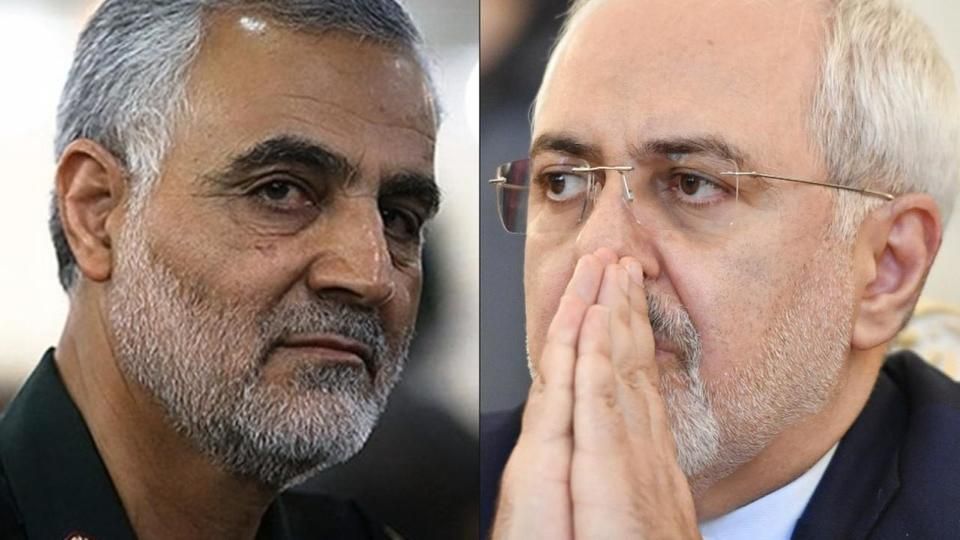 محمد جواد ظريف وقاسم سليماني