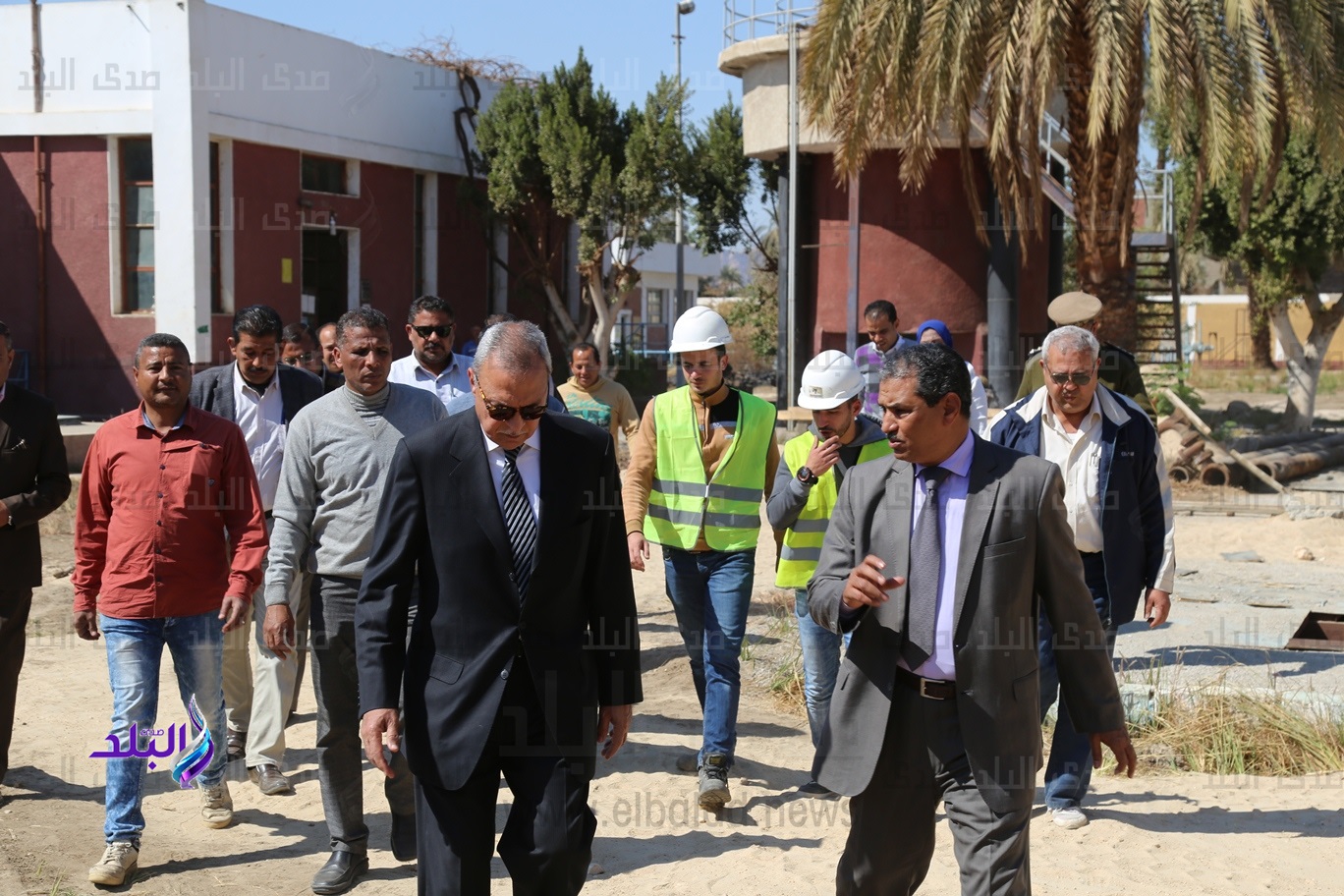 محافظ قنا يتفقد مشروع توسعة محطة مياه الشرب بمدينة دشنا