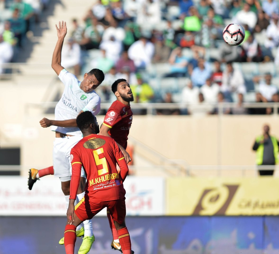 جانب من المباراة جانب من المباراة