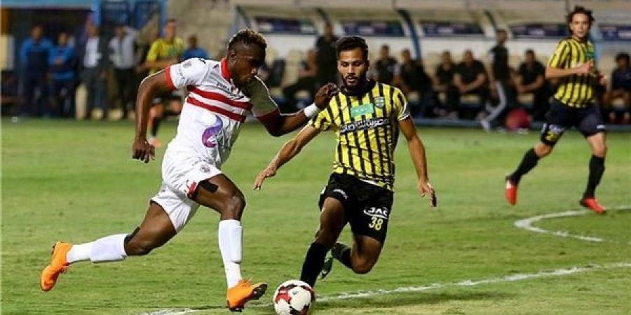 جانب من مباراة  الزمالك والمقاولون العرب 
