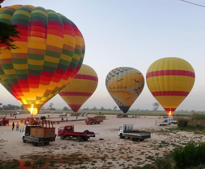 اقلاع 20 رحلة بالون بسماء الاقصر