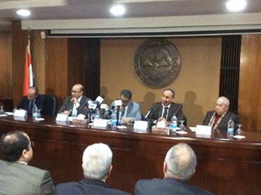 عبد المحسن سلامة خلال ندوة ضياء رشوان بالأهرام عبد المحسن سلامة خلال ندوة ضياء رشوان بالأهرام