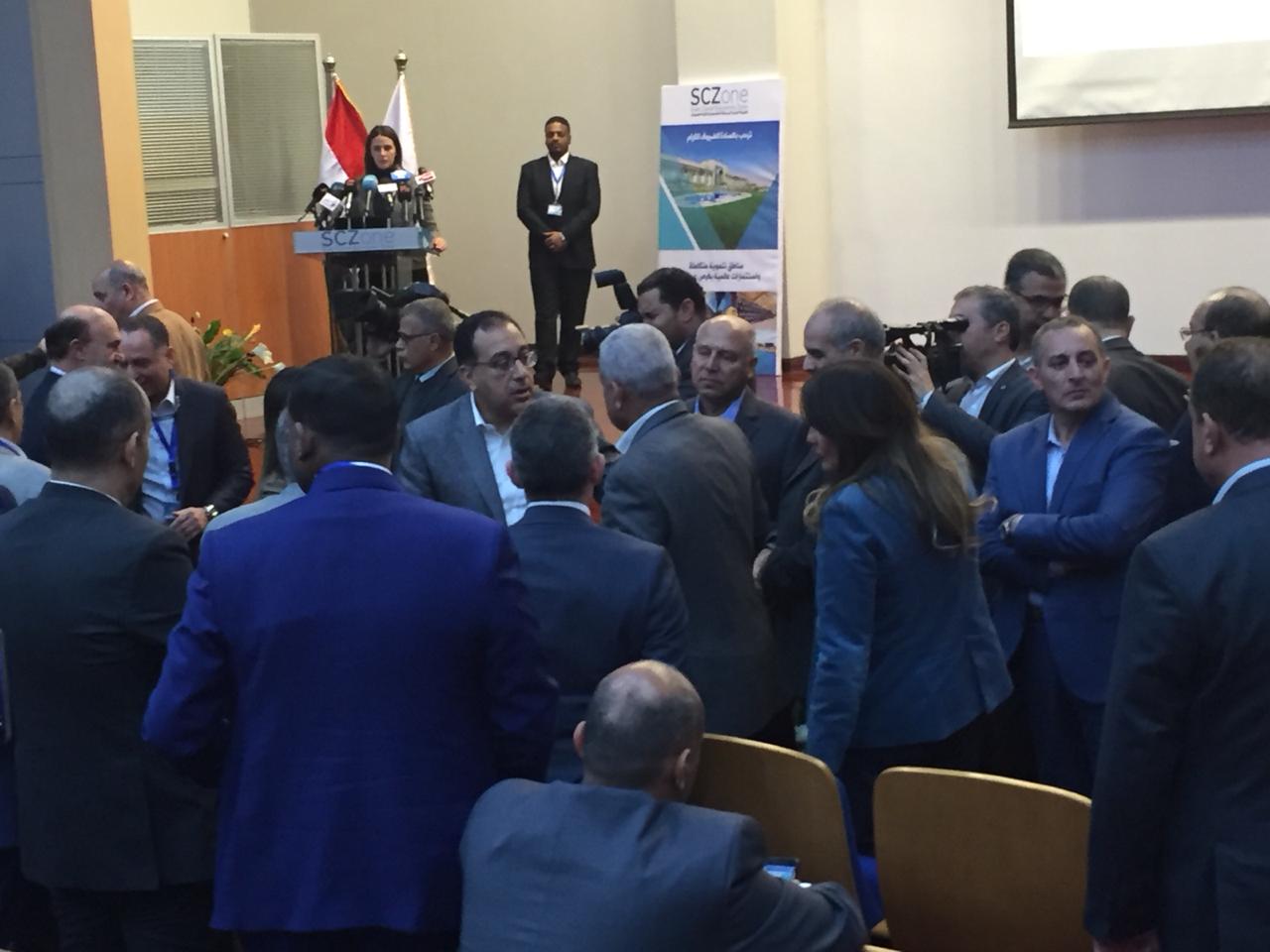 الفريق مهاب مميش - والدكتور مصطفة مدبولي رئيس الوزراء