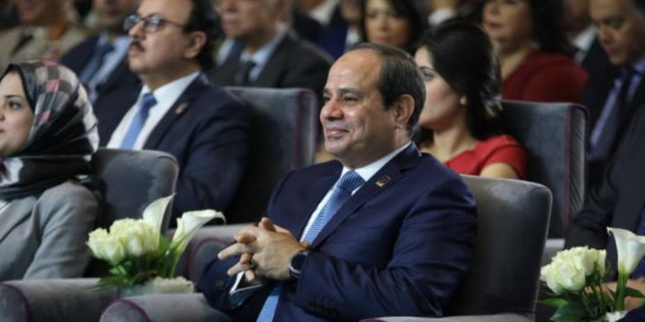 الرئيس السيسي خلال ملتقي شباب العربي الافريقي
