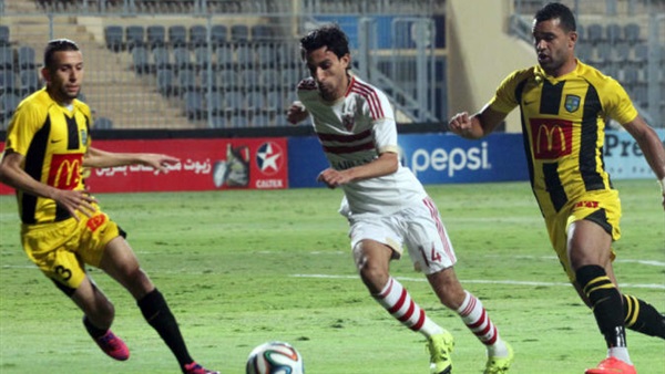 صورة من مباراة سابقة للزمالك والمقاولون العرب