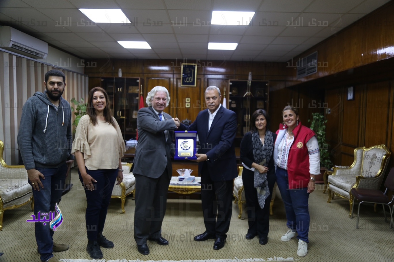 محافظ قنا يستقبل وفد مؤسسة الروتاري