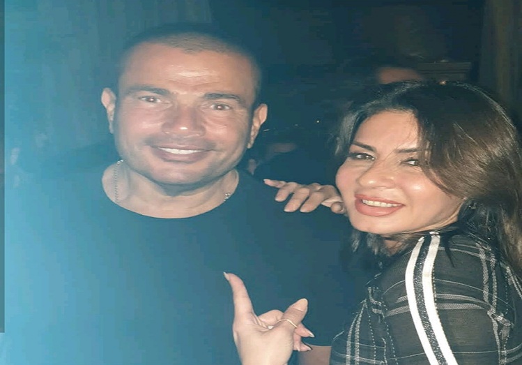 نجلاء بدر وعمرو دياب نجلاء بدر وعمرو دياب
