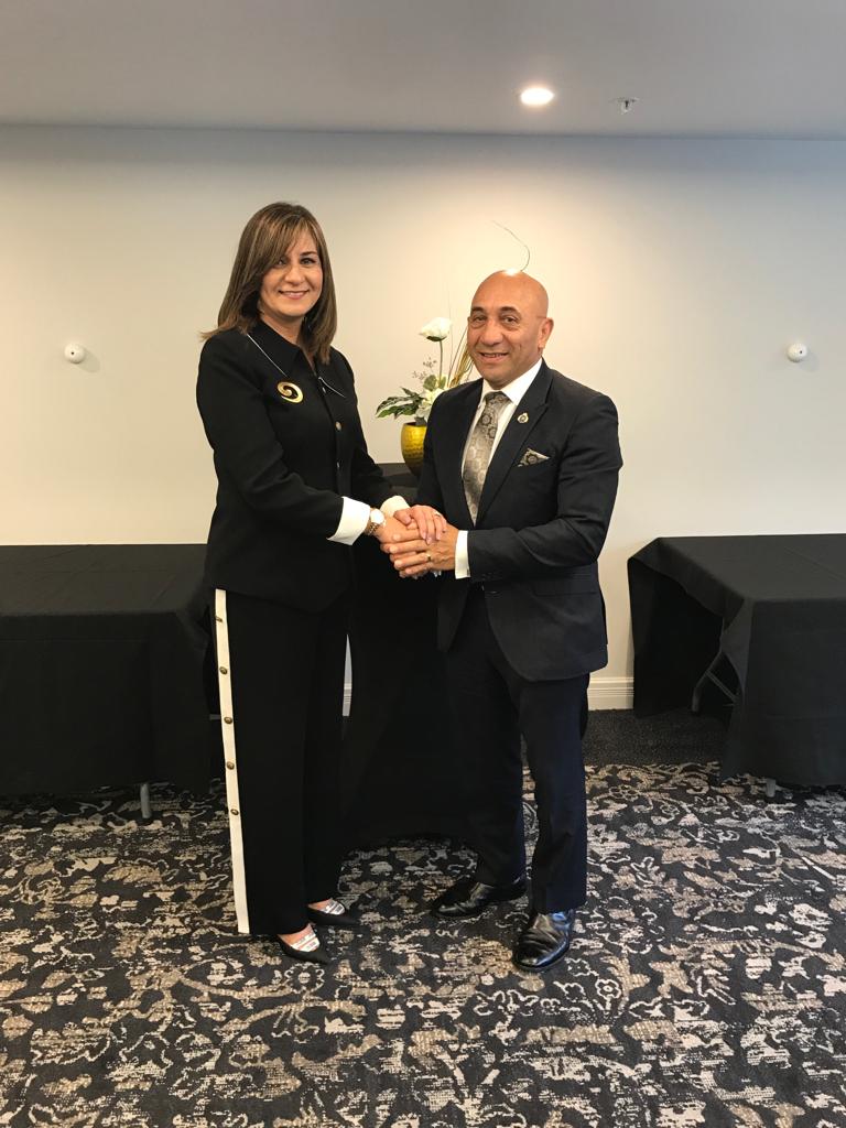 وزيرة الهجرة نبيلة مكرم في نيوزيلاندا بعد الحادث الارهابي