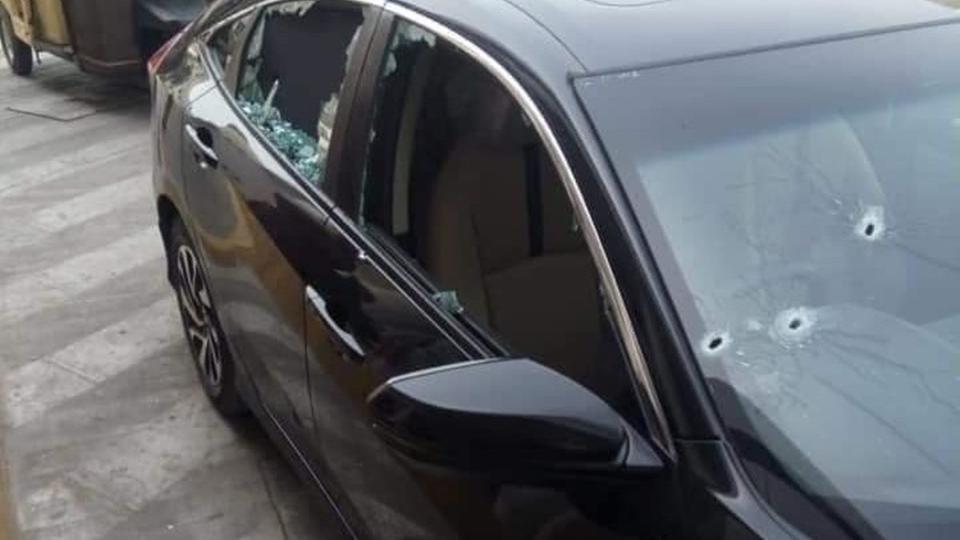 سيارة محل الهجوم