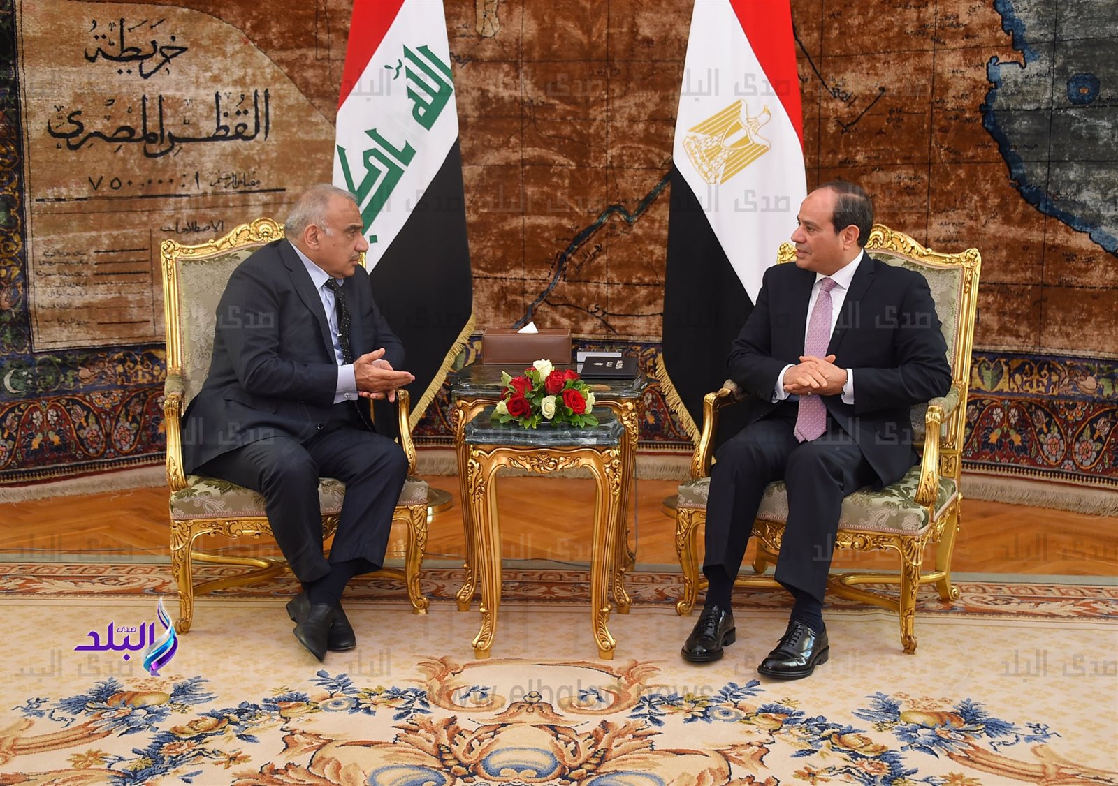 الرئيس السيسي ورئيس وزراء العراق  الرئيس السيسي ورئيس وزراء العراق