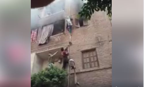 جهاد ينقذ الأطفال الثلاثة