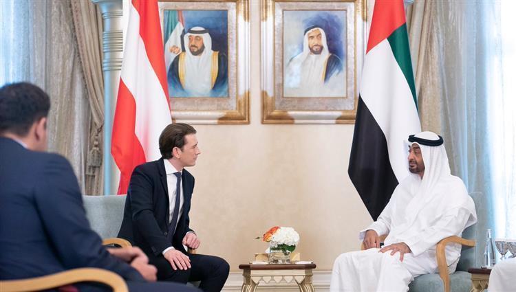 ولي عهد أبوظبي يبحث مع مستشار النمسا تعزيز العلاقات الثنائية ولي عهد أبوظبي يبحث مع مستشار النمسا تعزيز العلاقات الثنائية
