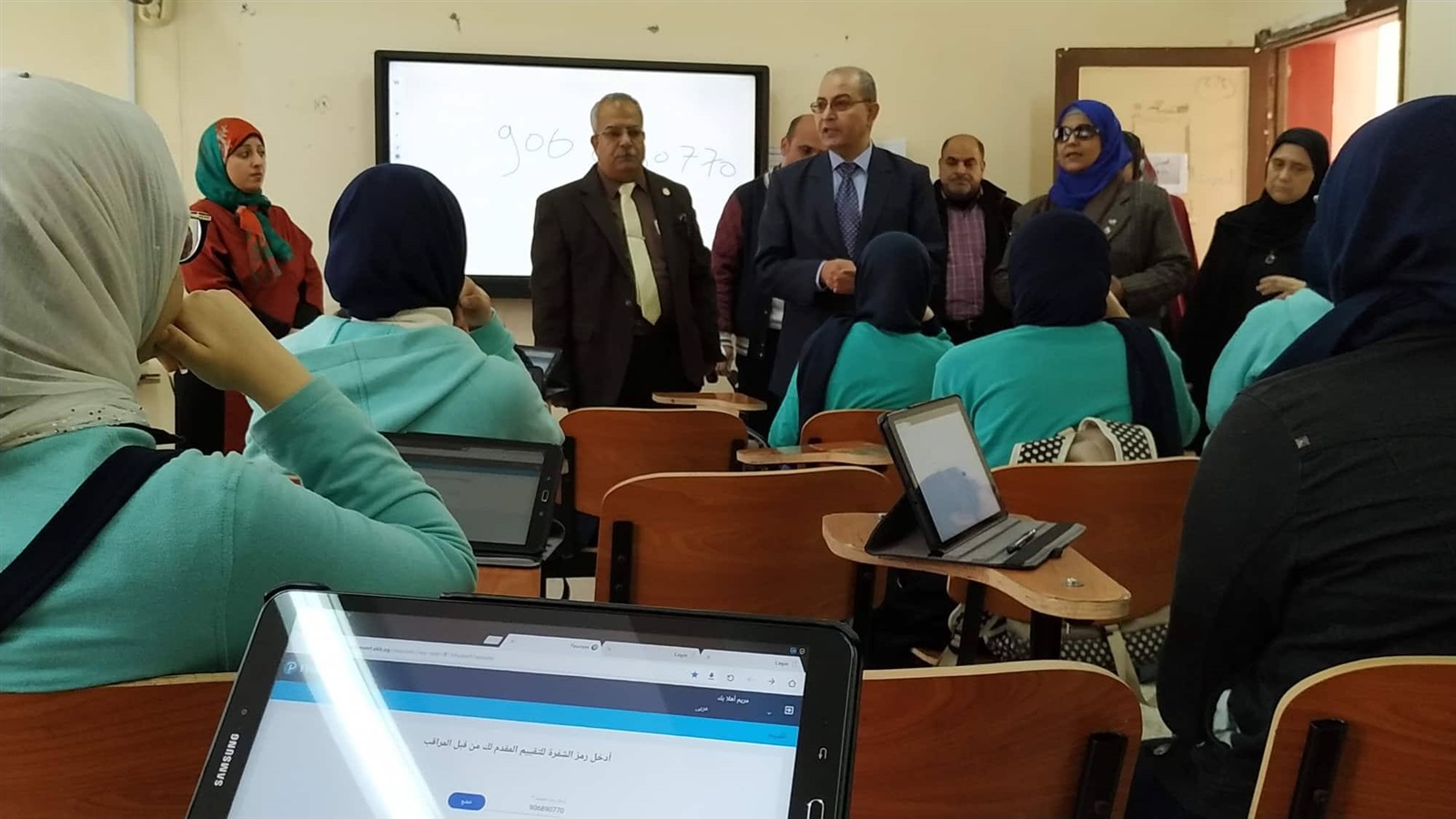 وكيل تعليم بورسعيد يتفقد امتحانات اولى ثانوي